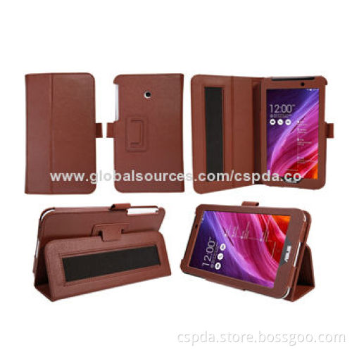 Hot Selling Leather Back Stand Cover Cases for Asus Fonepad 7 FE170CG, Easy Access to All Buttons